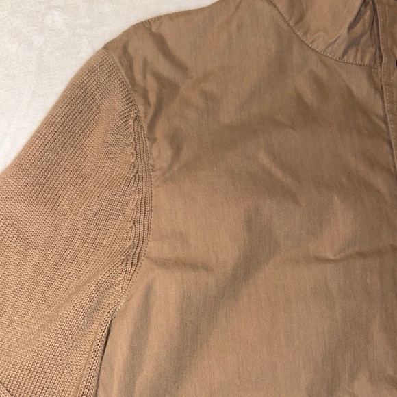 BNWOT Men's Tan Sweater Jacket by Banana Republic.. No Longer Sold in Stores - Picture 4 of 12